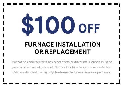 Discount on Furnace Installation or Replacement