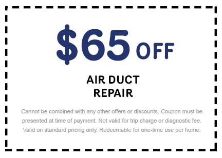Discount on Air Duct Repair