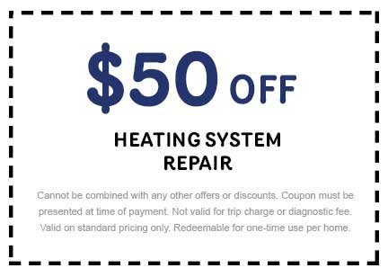 Discount on Heating System Repair