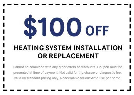Discount on Heating System Installation or Replacement