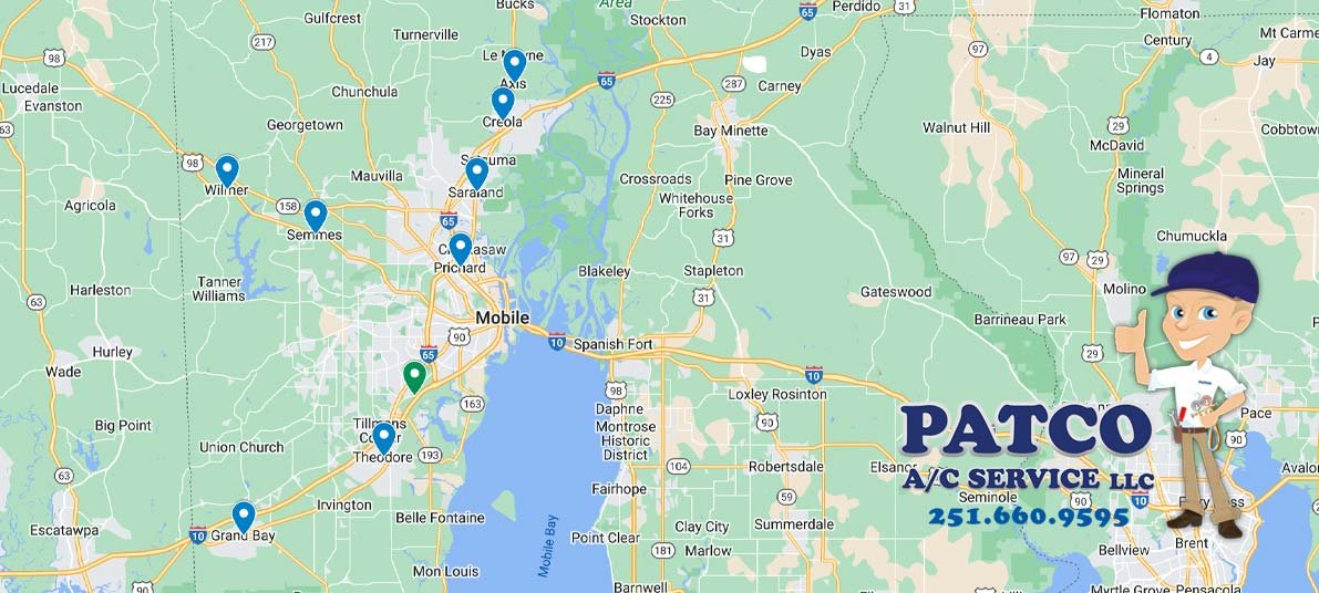 Service Areas in Mobile, AL, and Surrounding Areas